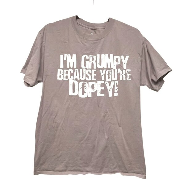 Walt Disney World I’m Grumpy Because You’re Dopey! Parks Gray T-Shirt Men’s M - Picture 1 of 5